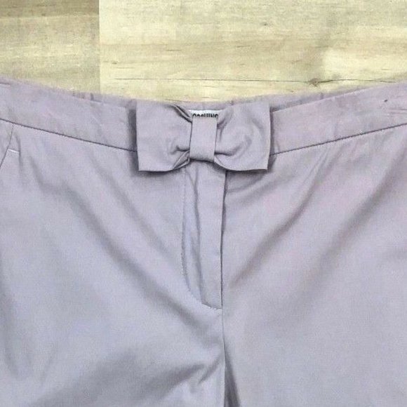 Moschino Cheap And Chic Womens Pants Cropped Bow L - Picture 6 of 11